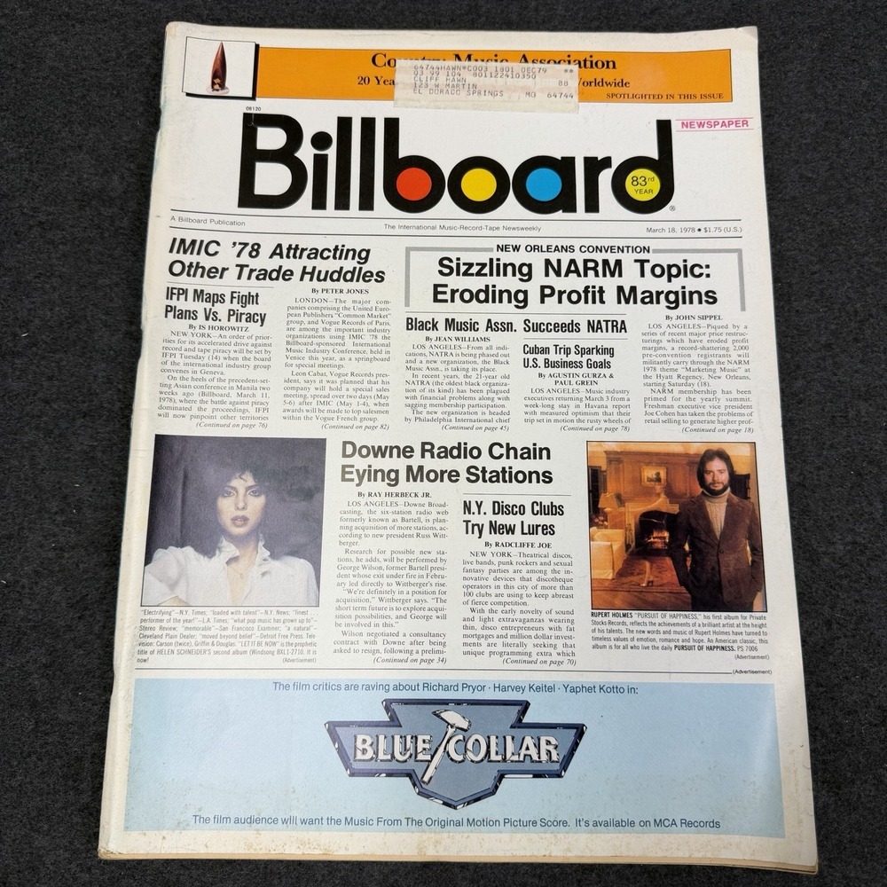 BILLBOARD Magazine Vintage March 18 1978